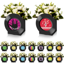 18 boîtes à fleurs en vinyle des années 50, centres de table rétro pour une ambiance rock & roll, décoration de fête années 50-90, compatibles