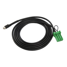 Adaptador de cable de arnés de entrada auxiliar de audio para radio de coche, color verde, 12 pines hembra, 3,5 mm, repuesto para ACURA RDX