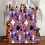 Couverture d'Halloween en flanelle noire et blanche 127 x 152 cm 5
