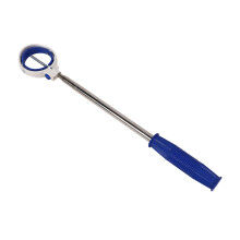 Golf Ball Retriever Telescopic Ball Picker Stainless Steel 8 Sections Golf Ball Grabber Golf Accessories Blue White