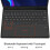 Capa com teclado touchpad compatível com Lenovo Tab M10 Plus 10.3" (TB-X606F/X), teclado Bluetooth magnético destacável 5