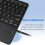 Capa com teclado touchpad compatível com Lenovo Tab M10 Plus 10.3" (TB-X606F/X), teclado Bluetooth magnético destacável 4