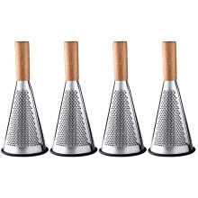 Râpe conique de cuisine, râpe multifonction 4 pièces pour fromage, épices, légumes, râpe à fromage verticale de forme spéciale
