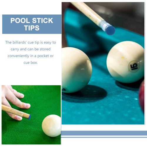 30pcs 13mm Pool Cue Tips with Box - Billiard Accessories 1