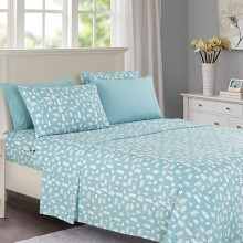 Luxury Soft 6-Piece Bedding Set, Full, Blue Polar Bear Holiday Pattern, 1500 Thread Count Microfiber – Wrinkle & Fade Resistant, Hotel Quality