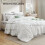 Queen White Comforter Set 7-Piece All-Season 4
