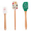 Ensemble de spatules de cuisson en bois et silicone 4