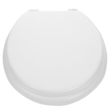 Elongated Toilet Seat Cushion Soft 1Pcs White Foam For Home Bathroom Daily Use