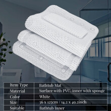 Full Body Spa Bath Mattress Cushion Pillow Soft Quilted Bathtub Mat with Breathable, Bath Tub Mat, Bathtub Cushion