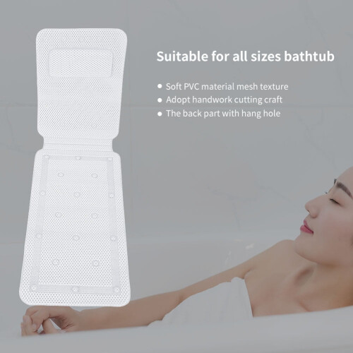 Πλήρες Body Spa Μπάνιο Στρώμα Μαξιλάρι Μαξιλάρι Μαλακό Καπιτονέ Μπανιέρα Χαλί με 1