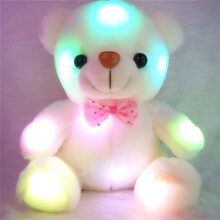 ACDANC Urso de Pelúcia Luminoso com LED - Brinquedo para Dormir, Luz Noturna Infantil, Presente de Páscoa para Crianças, Meninos e Meninas -