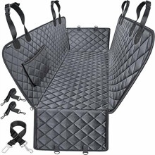 Dog Car Seat Cover – 100% Waterproof Hammock, 600D Heavy Duty, Scratch & Slip Resistant, Soft Back Seat Cover for Full-Size Trucks