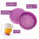 EASTIN1PC Πλαστικά Καπάκια για Βάζα Mason με Πλατύ Στόμιο, Χωρίς Επένδυση, Λευκά Ραβδωτά 3