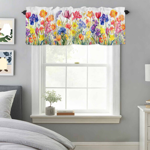 Akvarel blomsterkappe 132 x 43 cm stanglomme 2