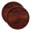 Sottobicchiere dal design semplice ed elegante in legno di noce, 2 pezzi 6