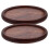 Sottobicchiere dal design semplice ed elegante in legno di noce, 2 pezzi 5