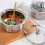 Casserole en acier inoxydable pour plaques à induction 1