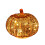 Glass Pumpkin LED Night Light with Timer – Gold, 5.5in 3