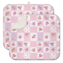 Covoraș de uscare a vaselor din microfibră Pioneer cu imprimeu floral, pachet de 1 buc., ultra absorbant, 40x45 cm