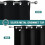 Blackout Curtains for Bedroom, Polyester, Grommet, 2 4
