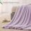 Couverture polaire douce format king size 229 x 264 cm lilas 5