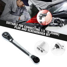 Jeu de mini-clés à cliquet à double tête SSFKHGI avec embouts interchangeables et douilles volantes – Compatible avec les fixations standard