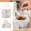 1 set kruidenpotjes met lepel, wit, 45 x 42 cm 5