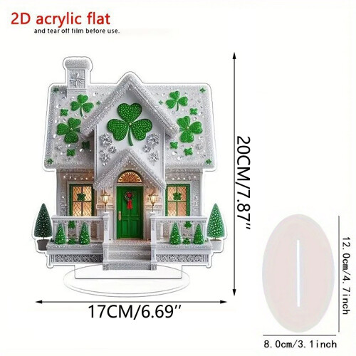 Diamantmålning Husdekoration för St. Patricks dag 1 st 2