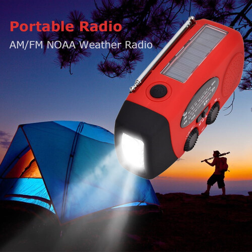 NOAA-sääradio aurinkokammilla AM/FM LED-lampulla 2