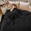 Black Striped Throw Blanket 50 x 60 in 4