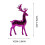Lila Rentier-Deko-Set – Stehend & Sitzend, 2er-Pack 4
