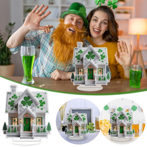 Diamantmålning Husdekoration för St. Patricks dag 1 st 1