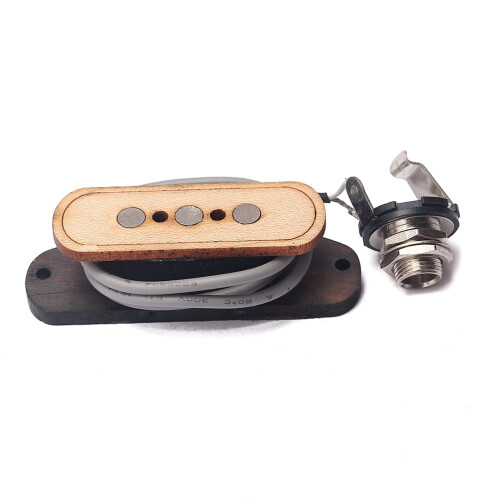 Captador de boca de guitarra Cigar Box, cor Maple Brown 1