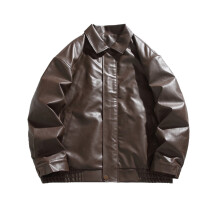 Vêtements en cuir pour hommes : vestes et manteaux en cuir, coupe-vent élégants, vêtements coupe-vent en cuir pour le printemps et l'automne.