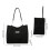 Set composto da borsa tote e pochette da donna, capiente e resistente. 3