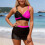 Costume da bagno tankini da donna, due pezzi, modesto 4