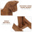 Ensemble décoratif de cheval à bascule en bois – 2 pièces 5