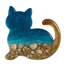 Pocket Hug Guardian Cat harspenning met inspirerende kaart – Een emotioneel cadeau voor vrienden, familie en studenten – Een ideaal cadeau voor