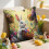 Easter Bunny Egg Floral Pillow Cover 3