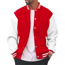 WUWUQF Ανδρικό Μπουφάν Varsity, Ανδρικό Μπουφάν Varsity Baseball Casual για Αγόρια, Ελαφρύ