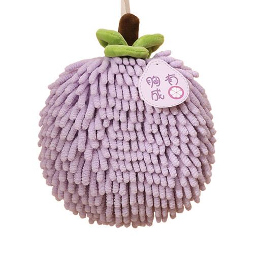 Χειροπετσέτες Fuzzy Ball, Διακοσμητική πετσέτα μικροϊνών μονόχρωμης σενίλ,