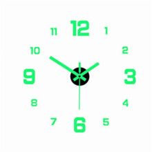 Luminous Wall Clock Digital Clock Wall Stickers Wall Clock For Living Room Home Decor Removable Modern Design Easy To Install