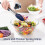 Λαβίδα κουζίνας U-Taste 7/9/12" ανθεκτική στη θερμότητα, 480F, άκρες σιλικόνης και λαβή 8