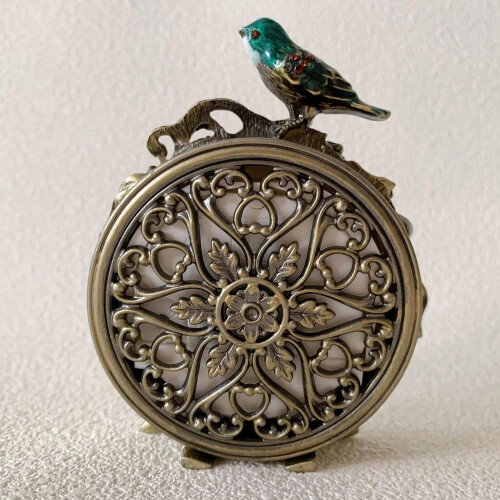 Ceas de masă mini vintage – Metal și plastic, silențios 2