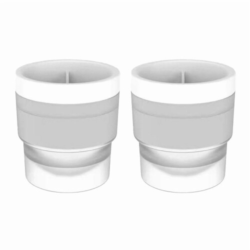Silikon-Whisky-Eiskugelform, 7,2 cm, 2er-Set