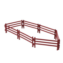 Worgeous20Pcs Farmářský plot Model Ploty Ozdoby pro Dětské Hračky Dítě Hnědá