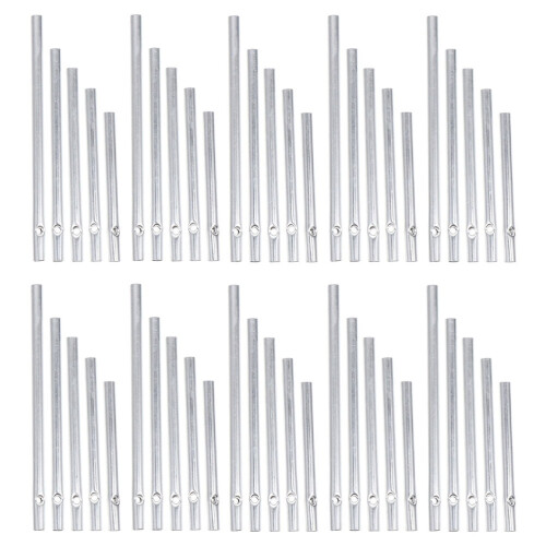 50 tubes en aluminium pour carillon éolien, 6 mm