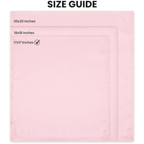 Serviettes de table blanches en polyester 17 x 17 pouces (paquet de 24) 1