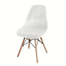 1 Stück Samt-Stretch-Stuhlüberzug, Schalenstuhlbezug für Wohnzimmer, Schlafzimmer, Büro, Heimdekoration