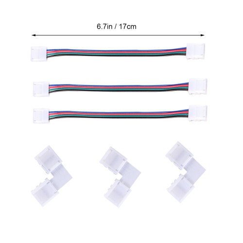 Σύνδεση ταινίας LED RGB WHAMVOX4 ακίδων για σύνδεση ταινιών LED με τροφοδοτικό 1
